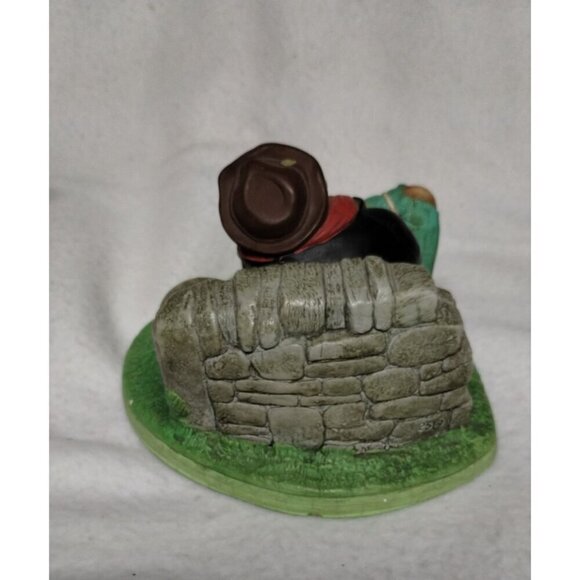 Vintage Chalkware Travelers Rest Homeless Man & Dog Figurine‎ Hand-Painted - Picture 9 of 16